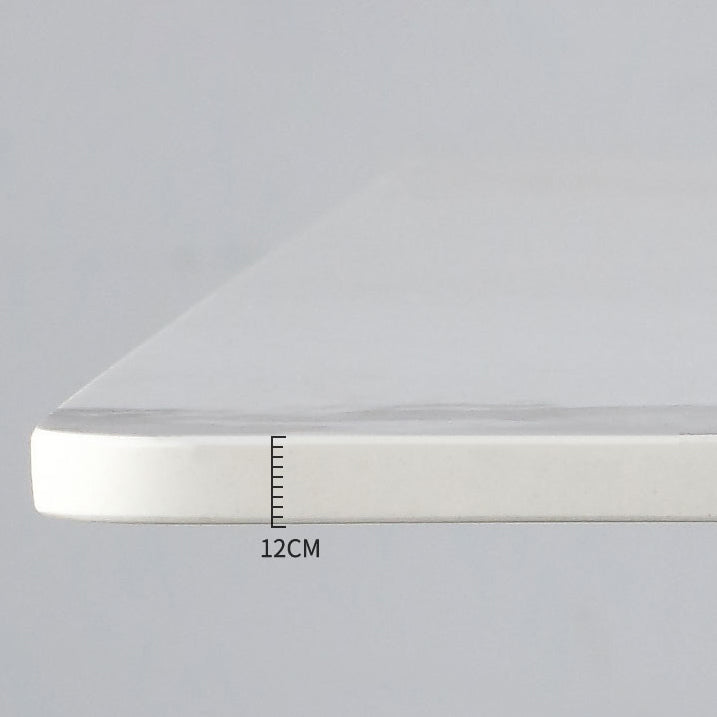 Table à manger en pierre frittée, Table de luxe à Double piédestal pour la maison