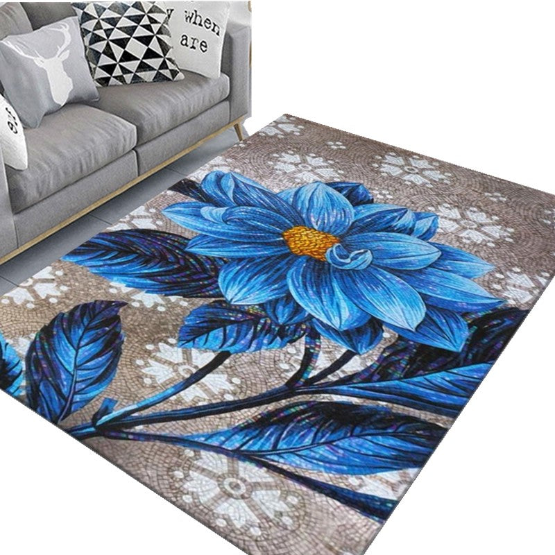 Oranje zonnebloem tapijt gemengd modern tapijt niet-slip achterste tapijt voor woningdecoratie