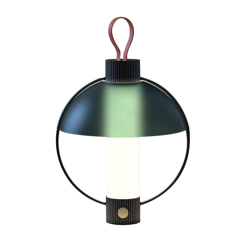 Gewölbter Schreibtisch hell modernes Metall 1 Kopfgrüner Aufgabenlampe mit Zylinder weißer Glasschatten