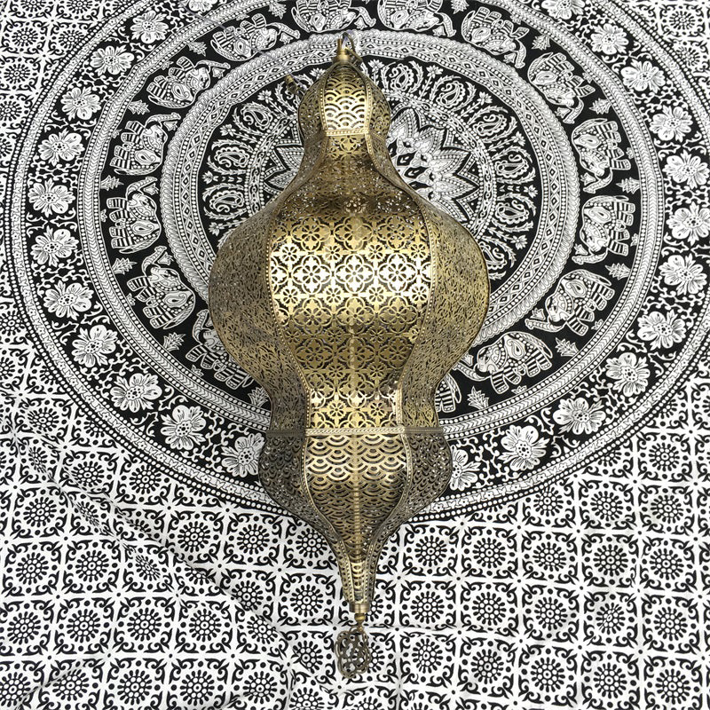 Gourd Restaurant Wall Lighting Vintage Metallic 1 Light Bronze Sconce Lamp Fixture