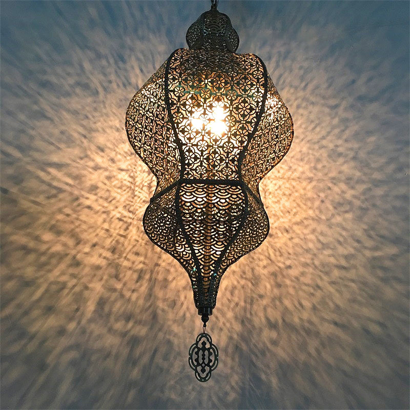Gourd Restaurant Wall Lighting Vintage Metallic 1 Light Bronze Sconce Lamp Fixture