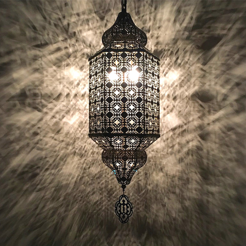 1 Licht ausgehöhltes Leuchter der Art Deco Bronze Finish Metall Arabische Wand Spüllampe montierte Lampe