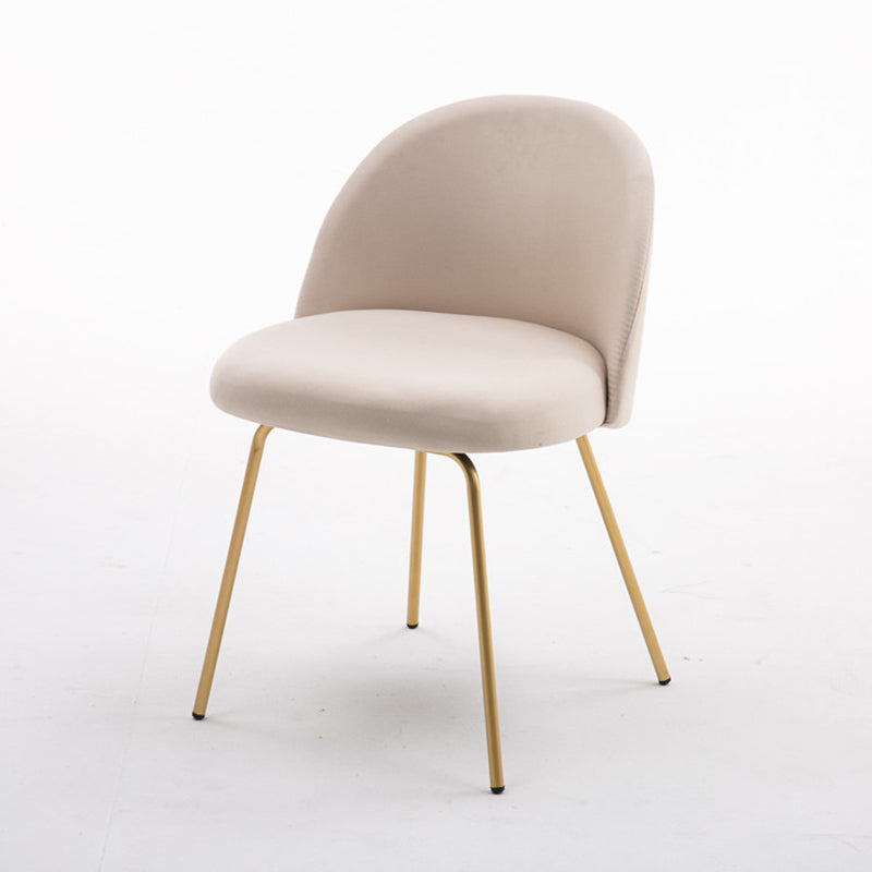 Chaise d'appoint de salle à manger rembourrée scandinave, finition mate, chaise de salle à manger Parsons