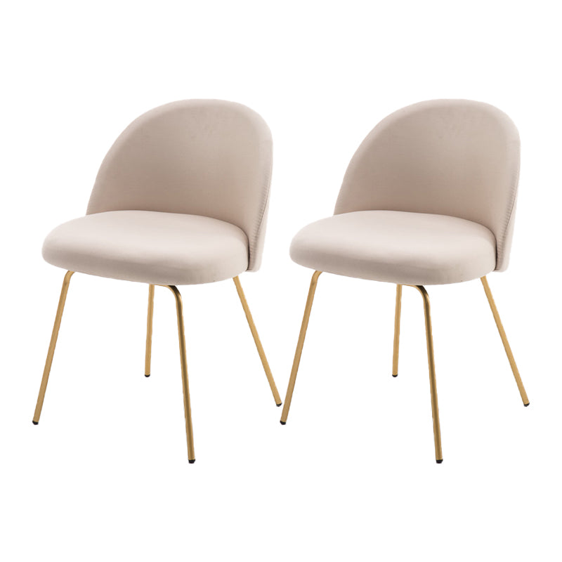 Chaise d'appoint de salle à manger rembourrée scandinave, finition mate, chaise de salle à manger Parsons