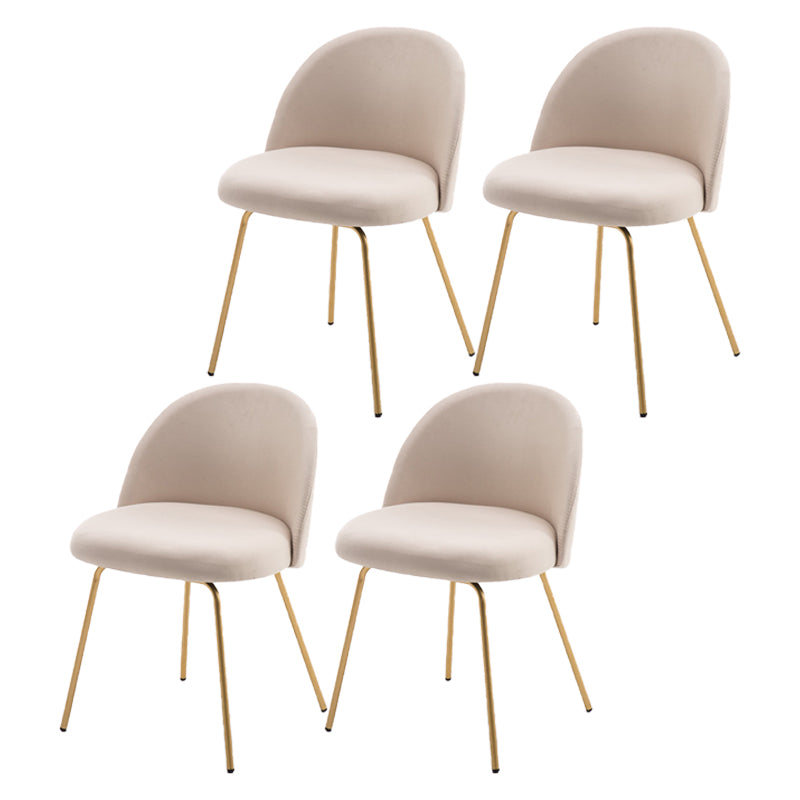 Chaise d'appoint de salle à manger rembourrée scandinave, finition mate, chaise de salle à manger Parsons