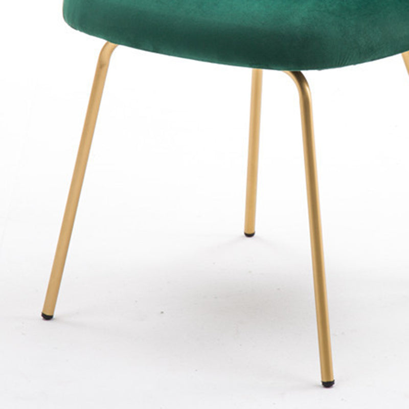 Chaise d'appoint de salle à manger rembourrée scandinave, finition mate, chaise de salle à manger Parsons