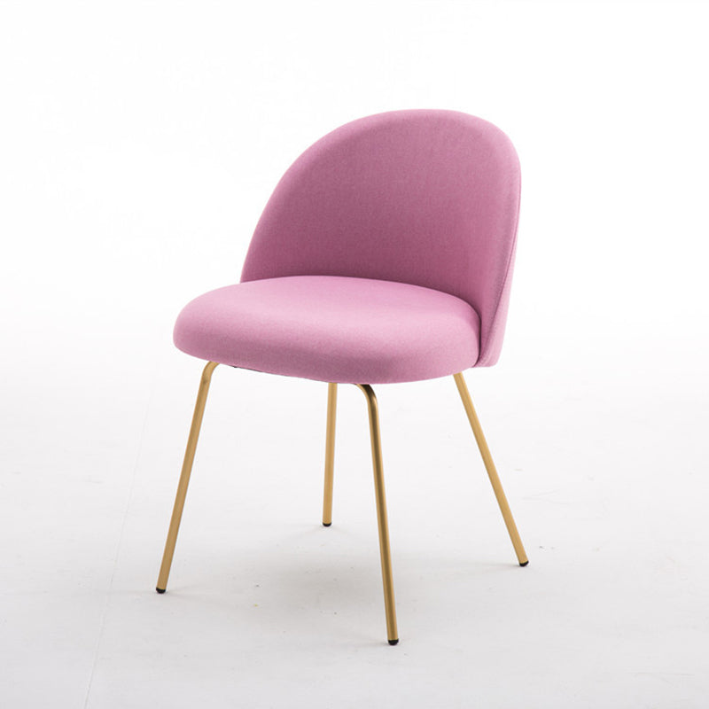 Chaise d'appoint de salle à manger rembourrée scandinave, finition mate, chaise de salle à manger Parsons