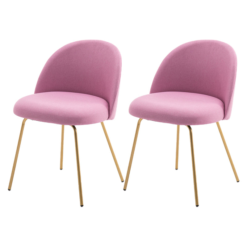 Chaise d'appoint de salle à manger rembourrée scandinave, finition mate, chaise de salle à manger Parsons