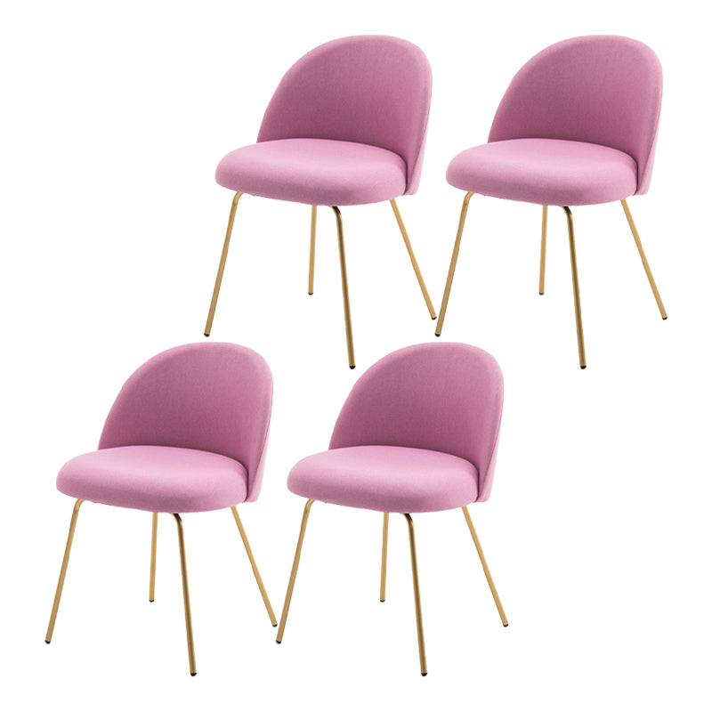 Chaise d'appoint de salle à manger rembourrée scandinave, finition mate, chaise de salle à manger Parsons