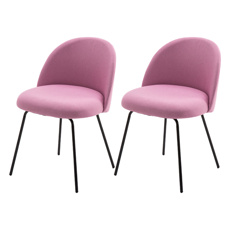 Chaise d'appoint de salle à manger rembourrée scandinave, finition mate, chaise de salle à manger Parsons