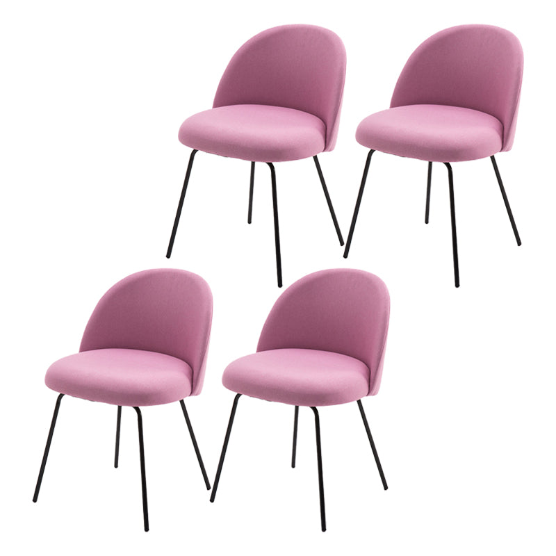 Chaise d'appoint de salle à manger rembourrée scandinave, finition mate, chaise de salle à manger Parsons