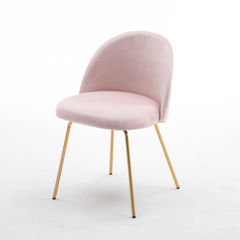 Chaise d'appoint de salle à manger rembourrée scandinave, finition mate, chaise de salle à manger Parsons