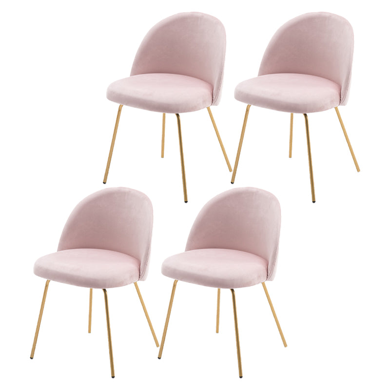 Chaise d'appoint de salle à manger rembourrée scandinave, finition mate, chaise de salle à manger Parsons