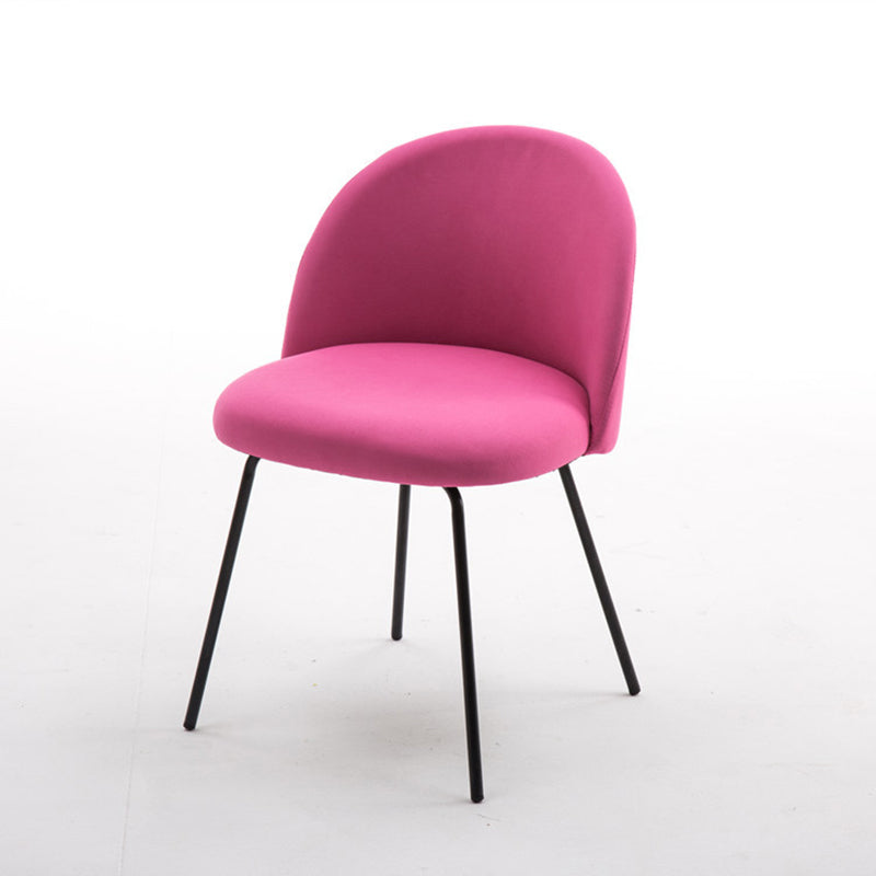 Chaise d'appoint de salle à manger rembourrée scandinave, finition mate, chaise de salle à manger Parsons