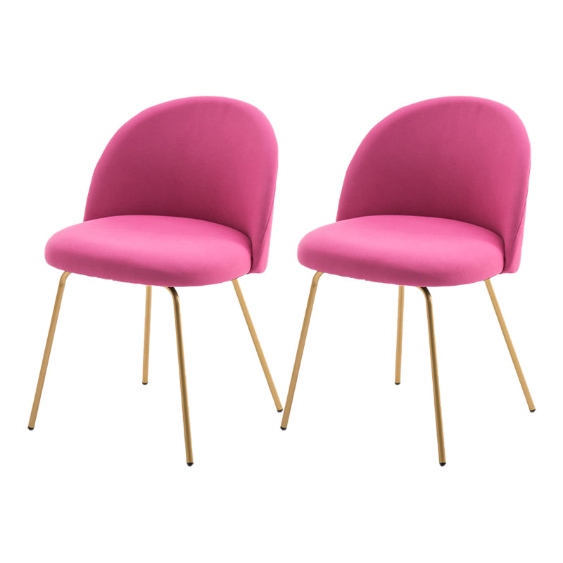 Chaise d'appoint de salle à manger rembourrée scandinave, finition mate, chaise de salle à manger Parsons