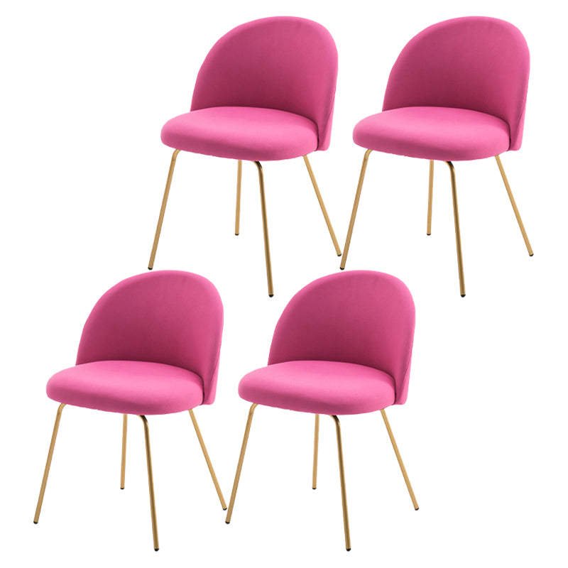 Chaise d'appoint de salle à manger rembourrée scandinave, finition mate, chaise de salle à manger Parsons