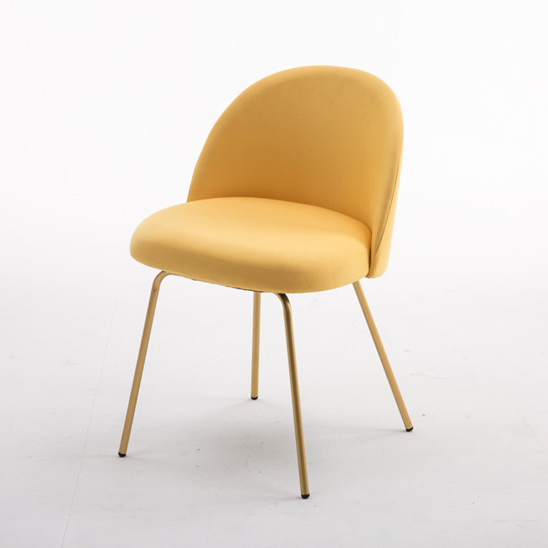 Chaise d'appoint de salle à manger rembourrée scandinave, finition mate, chaise de salle à manger Parsons