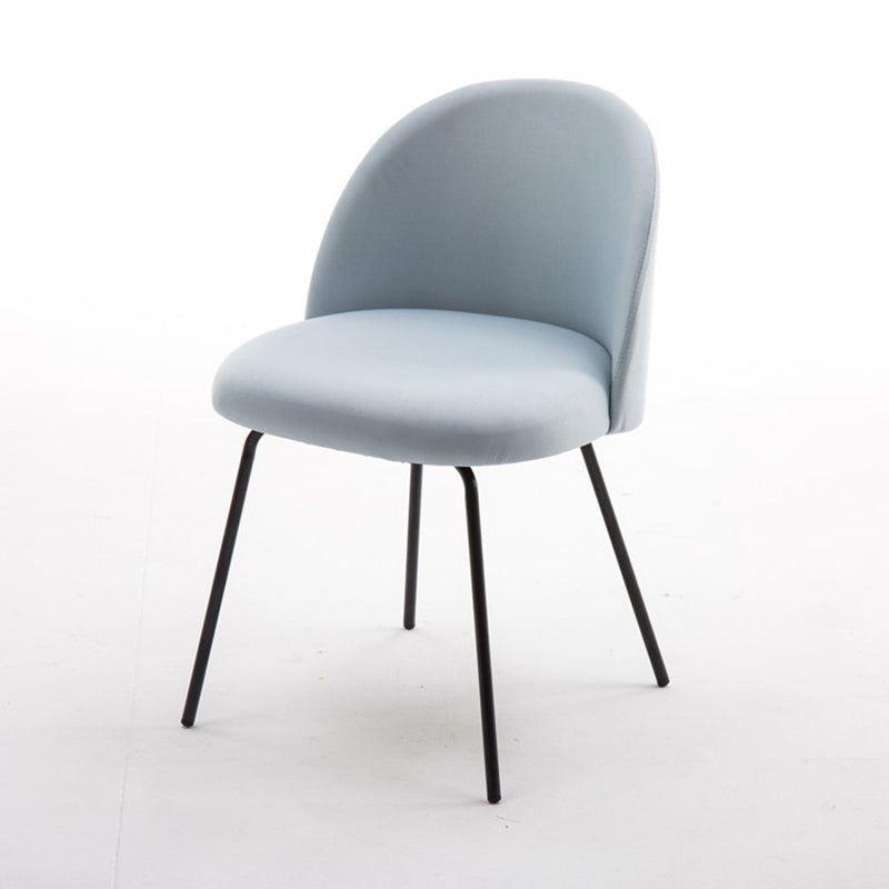 Chaise d'appoint de salle à manger rembourrée scandinave, finition mate, chaise de salle à manger Parsons