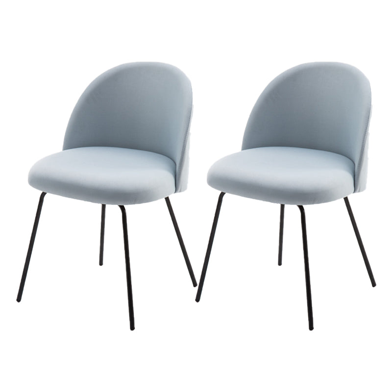 Chaise d'appoint de salle à manger rembourrée scandinave, finition mate, chaise de salle à manger Parsons
