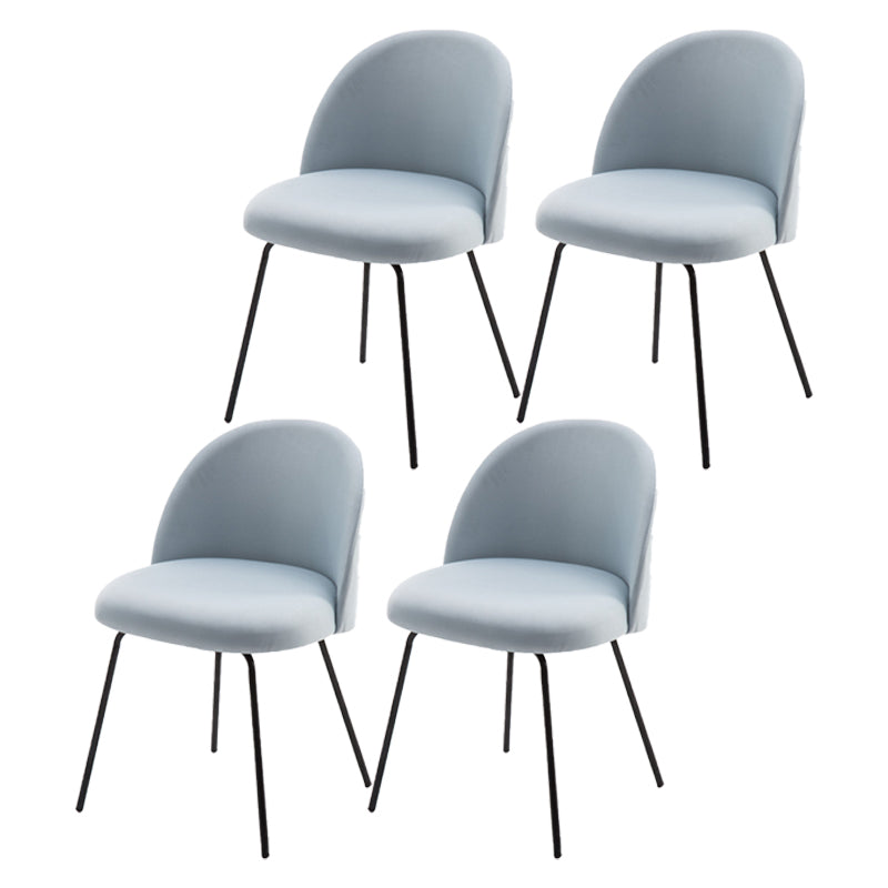 Chaise d'appoint de salle à manger rembourrée scandinave, finition mate, chaise de salle à manger Parsons