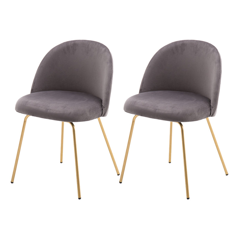 Chaise d'appoint de salle à manger rembourrée scandinave, finition mate, chaise de salle à manger Parsons