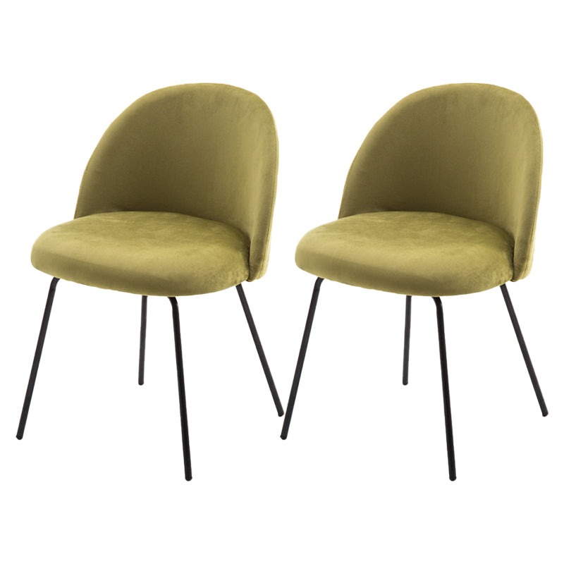 Chaise d'appoint de salle à manger rembourrée scandinave, finition mate, chaise de salle à manger Parsons