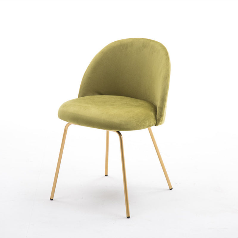 Chaise d'appoint de salle à manger rembourrée scandinave, finition mate, chaise de salle à manger Parsons