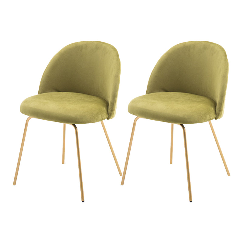 Chaise d'appoint de salle à manger rembourrée scandinave, finition mate, chaise de salle à manger Parsons