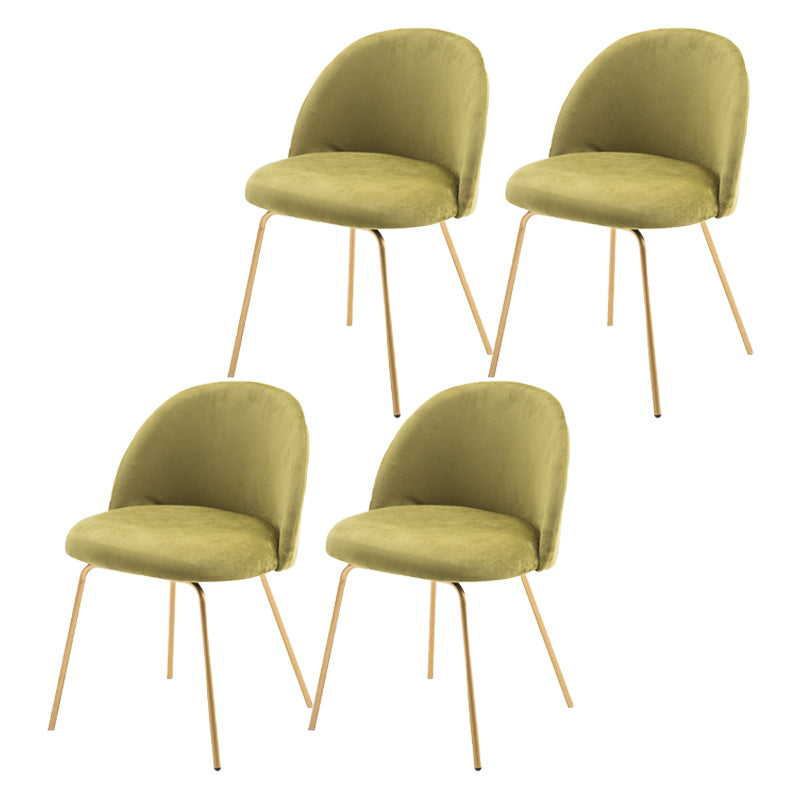 Chaise d'appoint de salle à manger rembourrée scandinave, finition mate, chaise de salle à manger Parsons