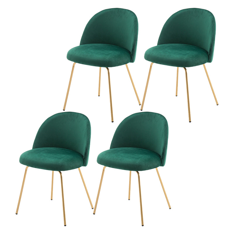 Chaise d'appoint de salle à manger rembourrée scandinave, finition mate, chaise de salle à manger Parsons