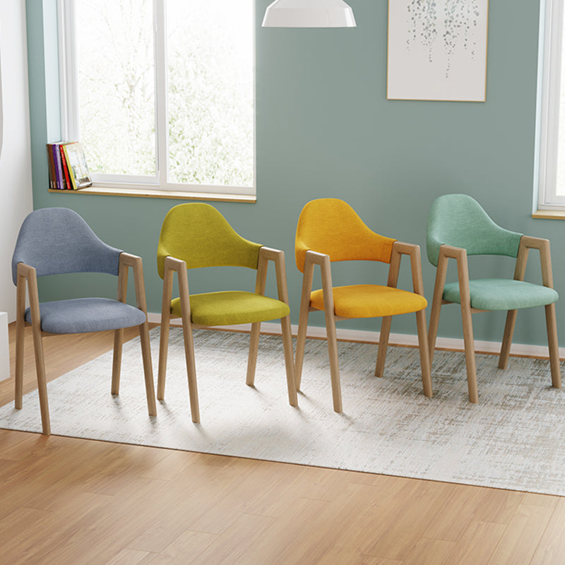 Chaise d'appoint de salle à manger en métal intérieur-extérieur moderne, chaise d'appoint à dossier ouvert avec accoudoirs