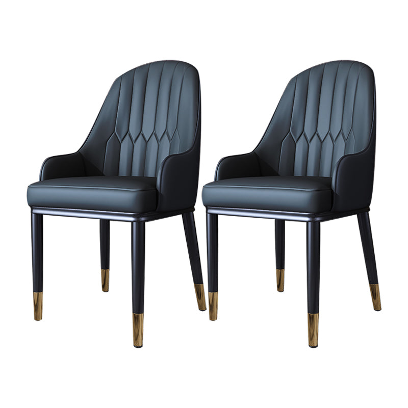 Silla auxiliar de comedor de estilo escandinavo de metal, silla con respaldo sólido acolchado para comedor con brazo