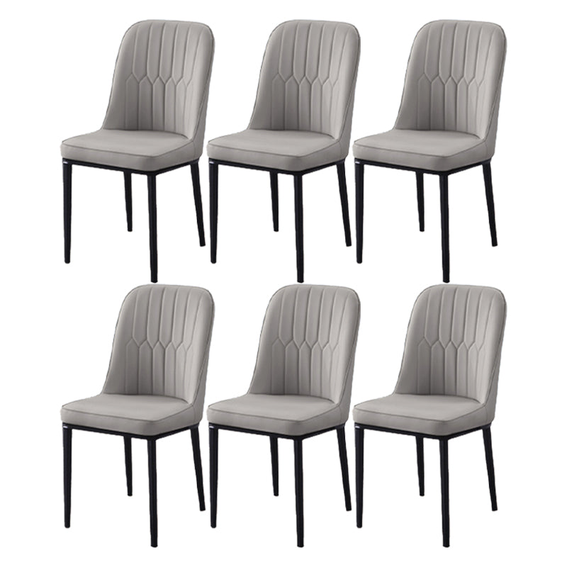 Chaise d'appoint d'intérieur scandinave, dossier Parsons, chaise de salle à manger rembourrée en métal