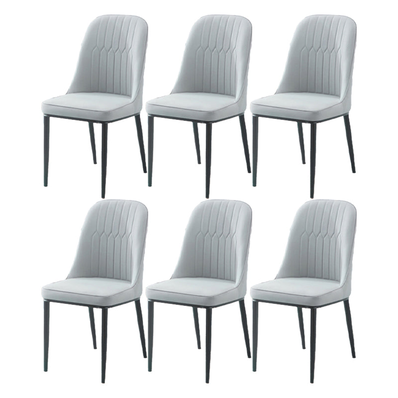 Chaise d'appoint d'intérieur scandinave, dossier Parsons, chaise de salle à manger rembourrée en métal