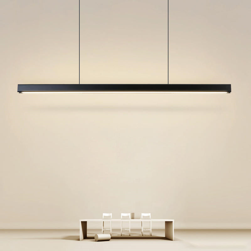 Moderno Led Light Light Light Comedor Lámpara colgante de rectángulo simple