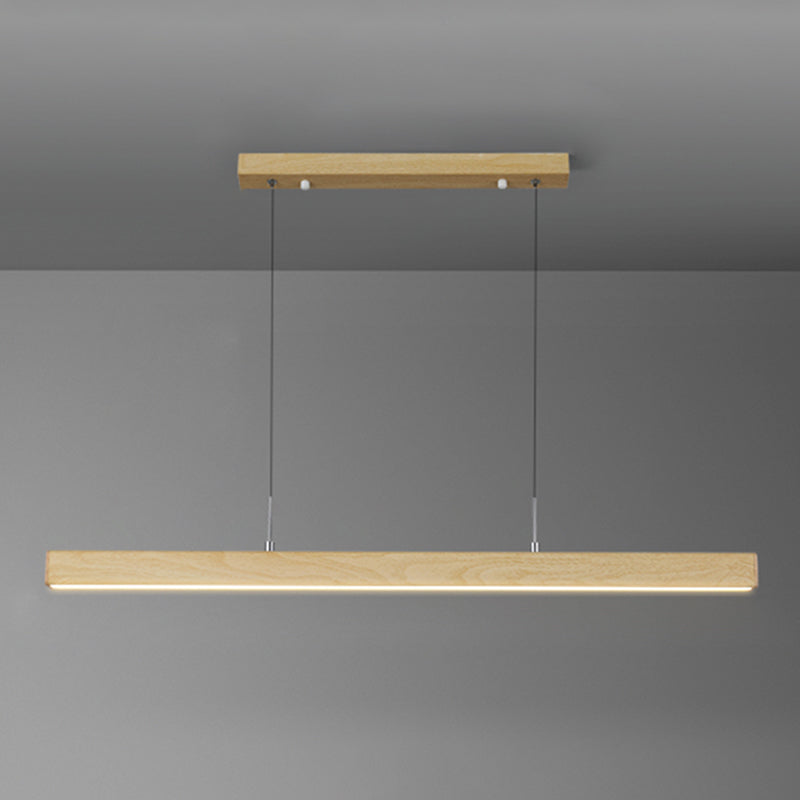 Modern Simple Hanging Lamp Rectangle LED Aluminum Pendant Light Fixture for Dining Room