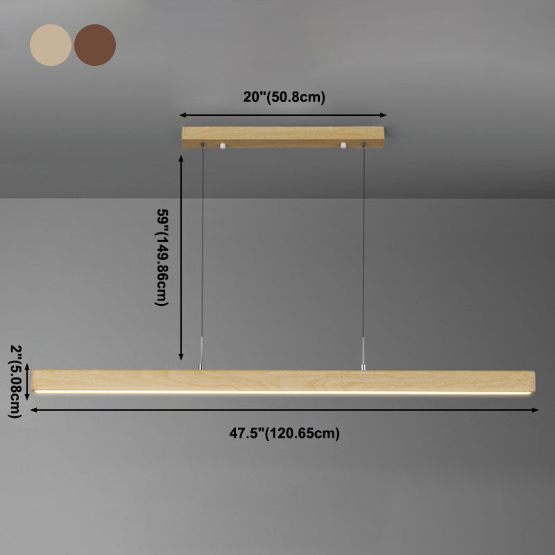Luz de aluminio LED de lámpara colgante moderno simple para comedor para comedor