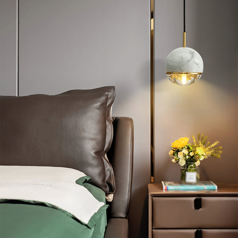 Loucles de plafond suspendues en marbre Pendent de suspension contemporaine pour le salon