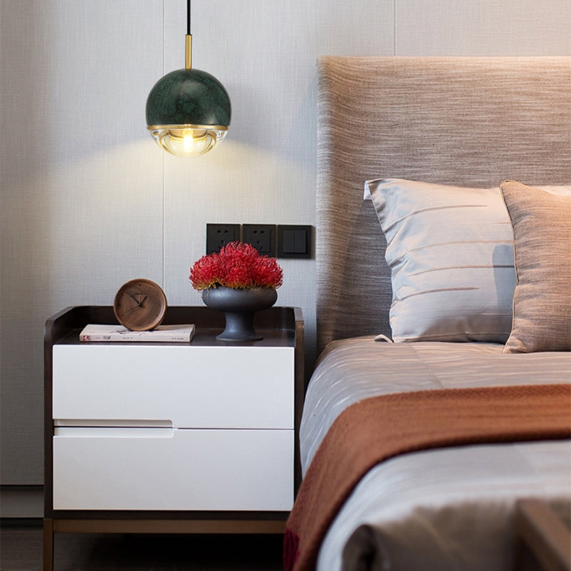 Loucles de plafond suspendues en marbre Pendent de suspension contemporaine pour le salon