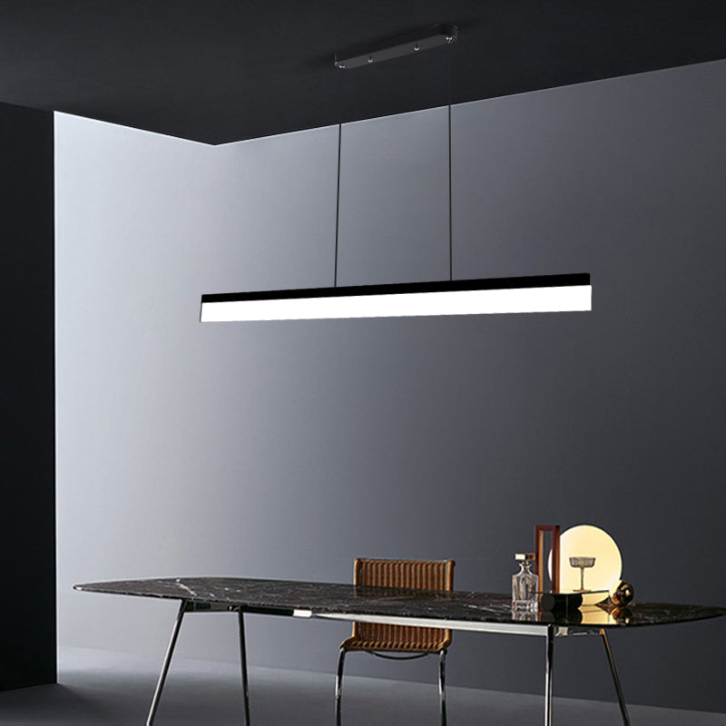 Lámpara colgante de rectángulo LED de lámpara colgante simple para el comedor de la oficina del comedor