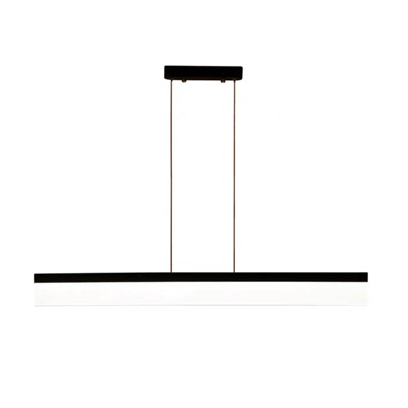 Lámpara colgante de rectángulo LED de lámpara colgante simple para el comedor de la oficina del comedor