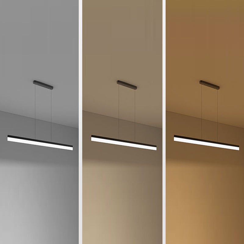 Lámpara colgante de rectángulo LED de lámpara colgante simple para el comedor de la oficina del comedor