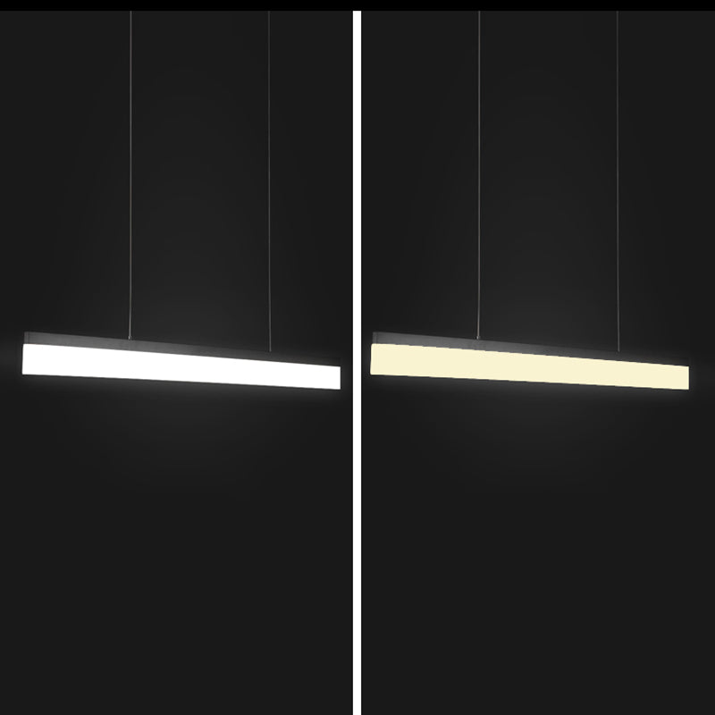 Lámpara colgante de rectángulo LED de lámpara colgante simple para el comedor de la oficina del comedor