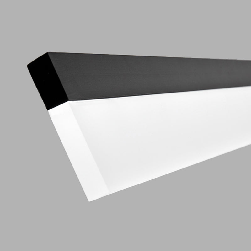 Lámpara colgante de rectángulo LED de lámpara colgante simple para el comedor de la oficina del comedor