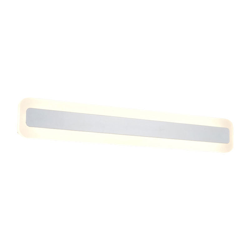 White Strip Mirror Light Nordic Style Metal LED Wall Sconce for Bathroom