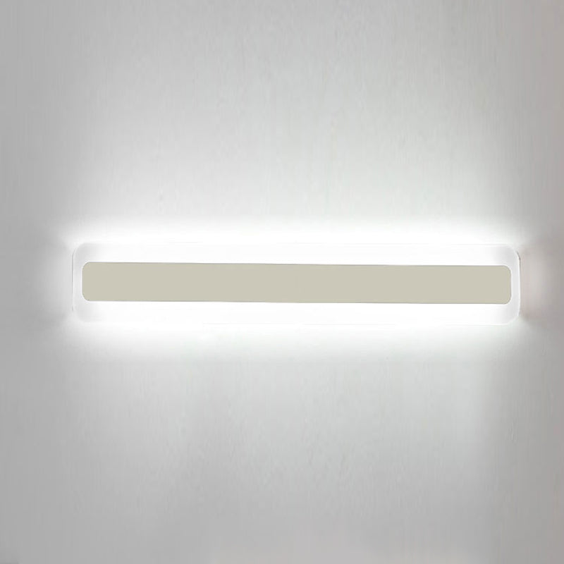 White Strip Mirror Light Nordic Style Metal LED Wall Sconce for Bathroom