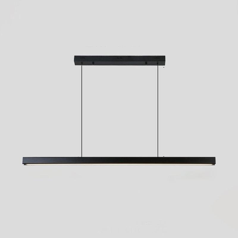 Moderno LED Techo colgante Luz de comedor Lámpara colgante rectangular simple