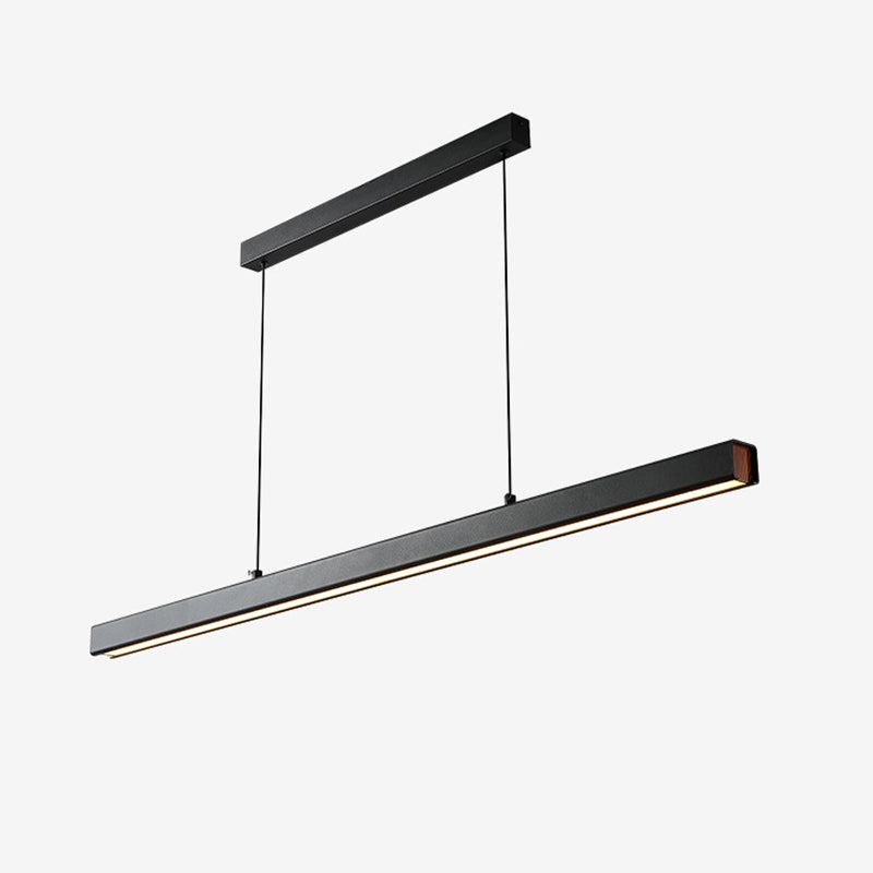 Moderno LED Techo colgante Luz de comedor Lámpara colgante rectangular simple