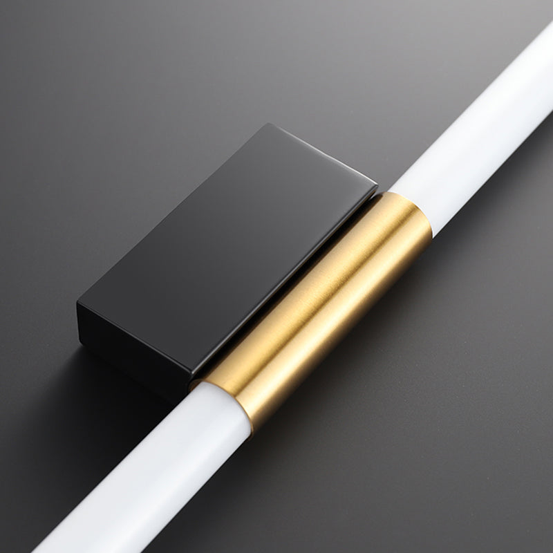 Lampada da parete dritta in metallo MODERNO MODERNO MODIALE LED LED LIGHT PER BAGNI