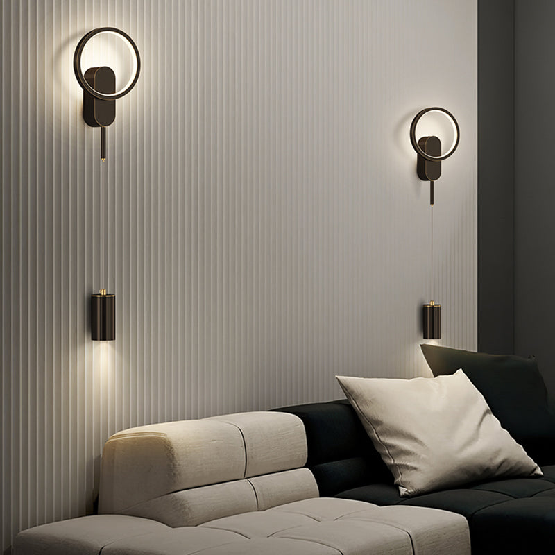 Einfachheit Wandleuchte leichte moderne Lesenlampe mit Metallschatten für Schlafzimmer